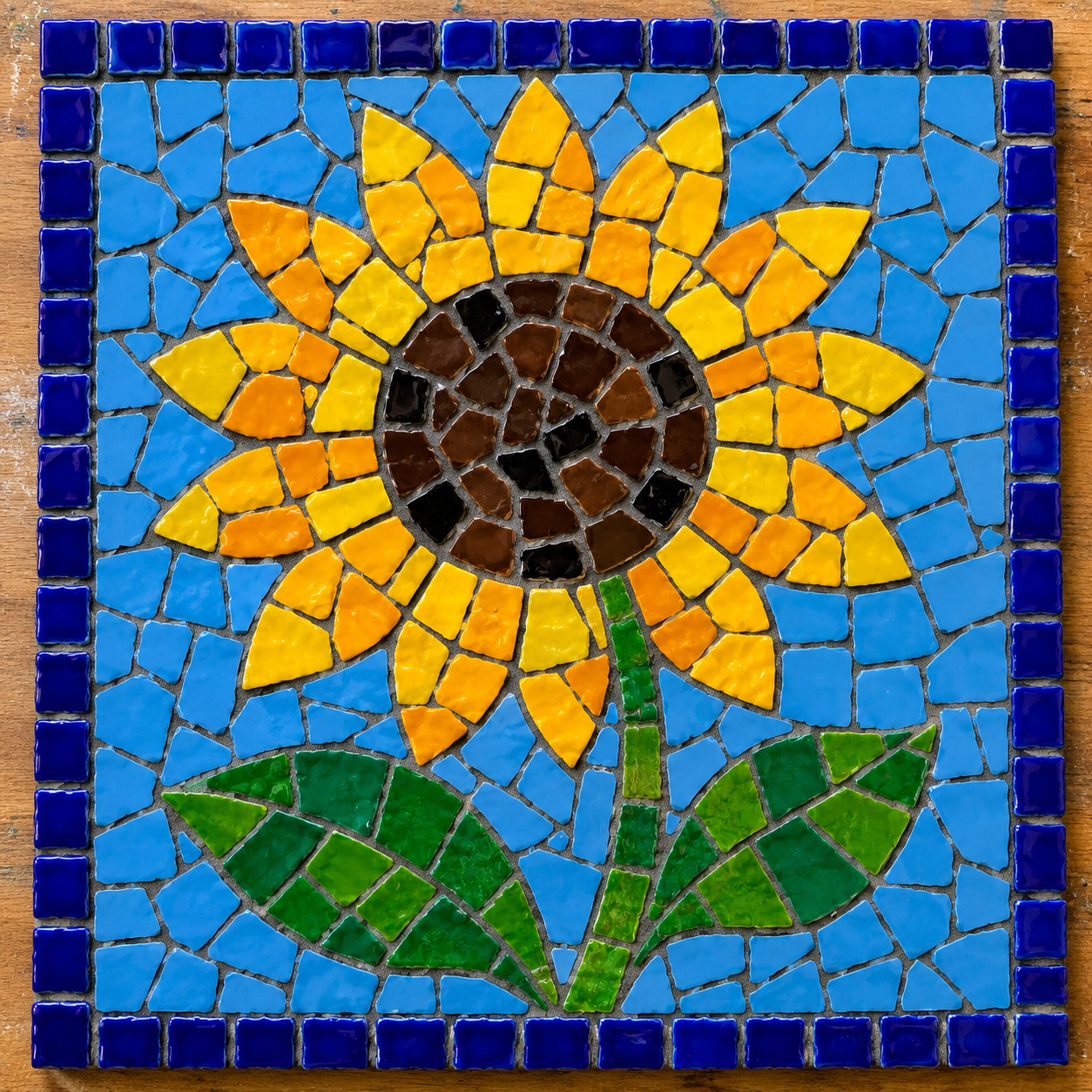 Golden Sunflower mosaic inspiration